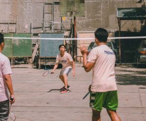 dimension of badminton court